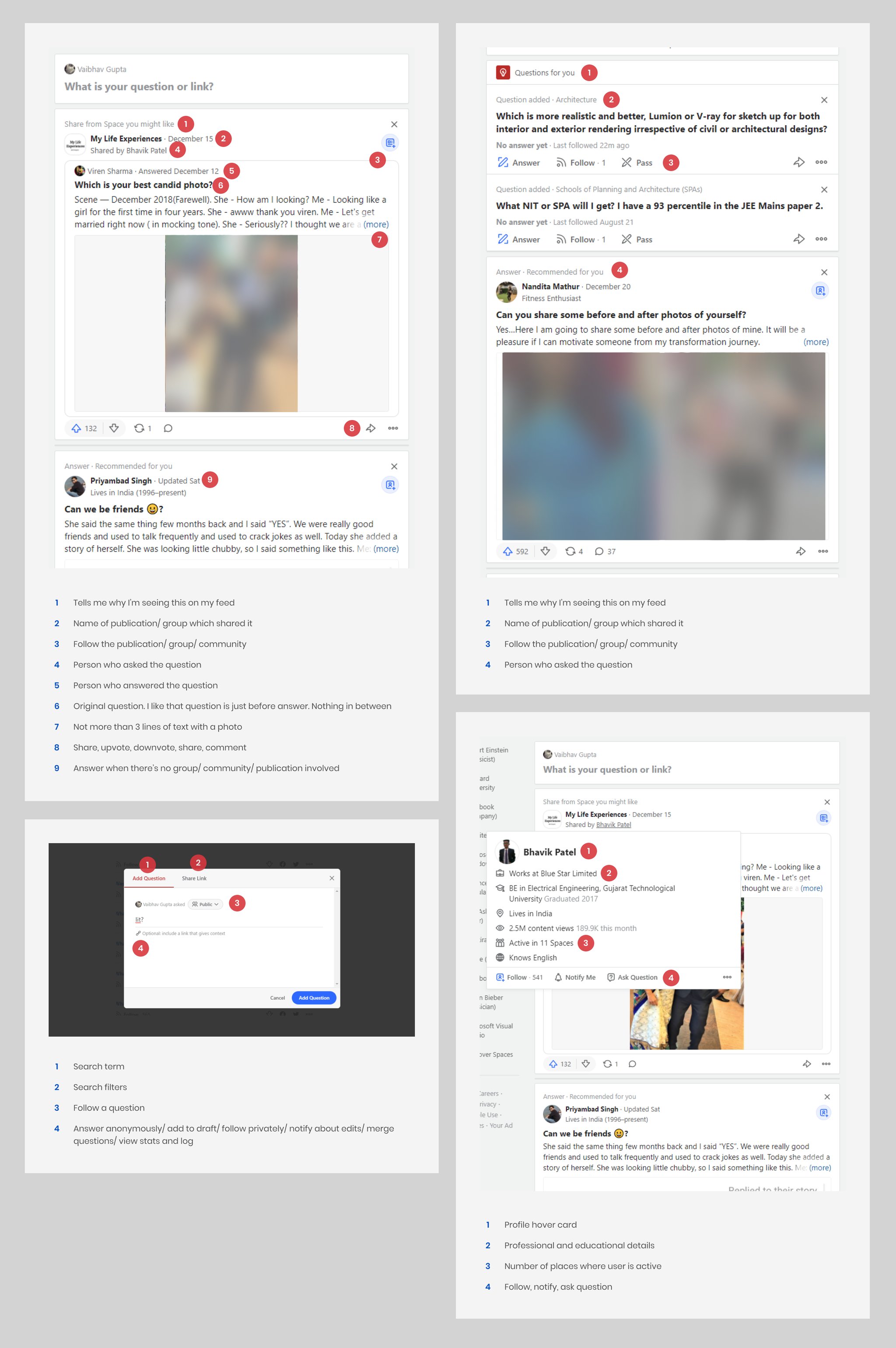 Annotated study of Quora's question and answer pages