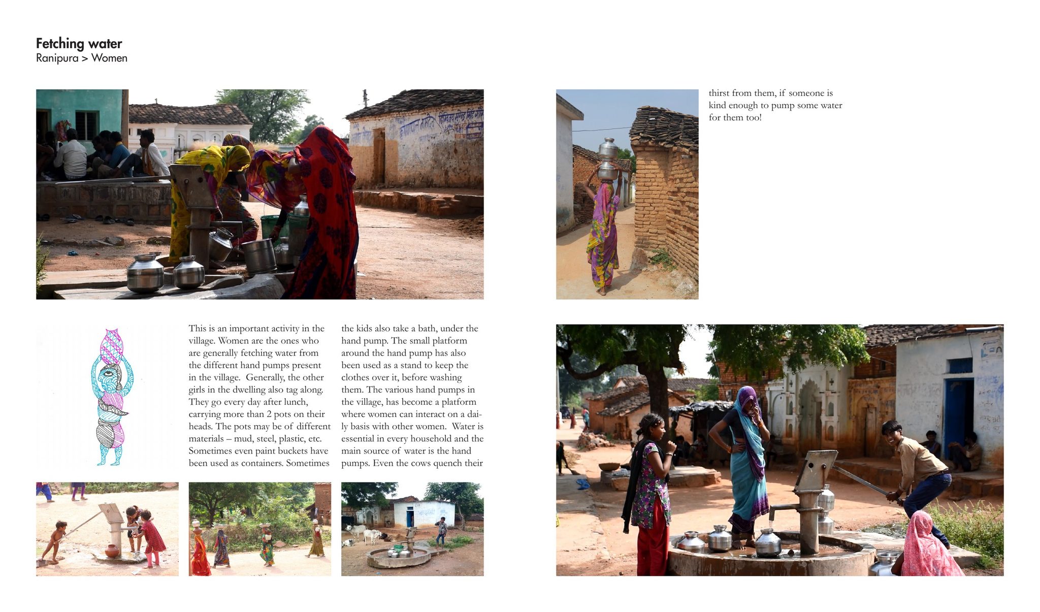 Fetching water in Ranipura