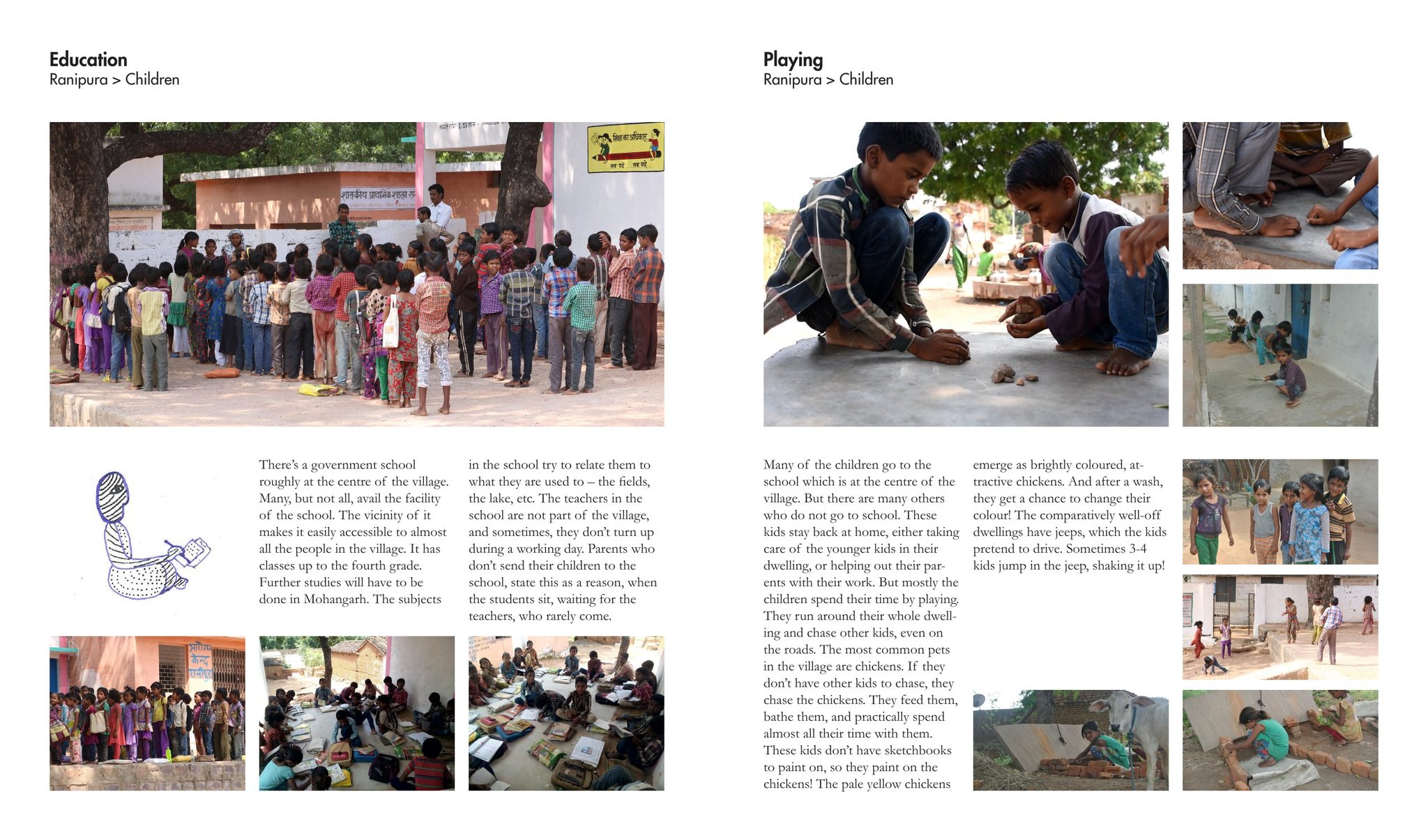 Education and play for children in Ranipura
